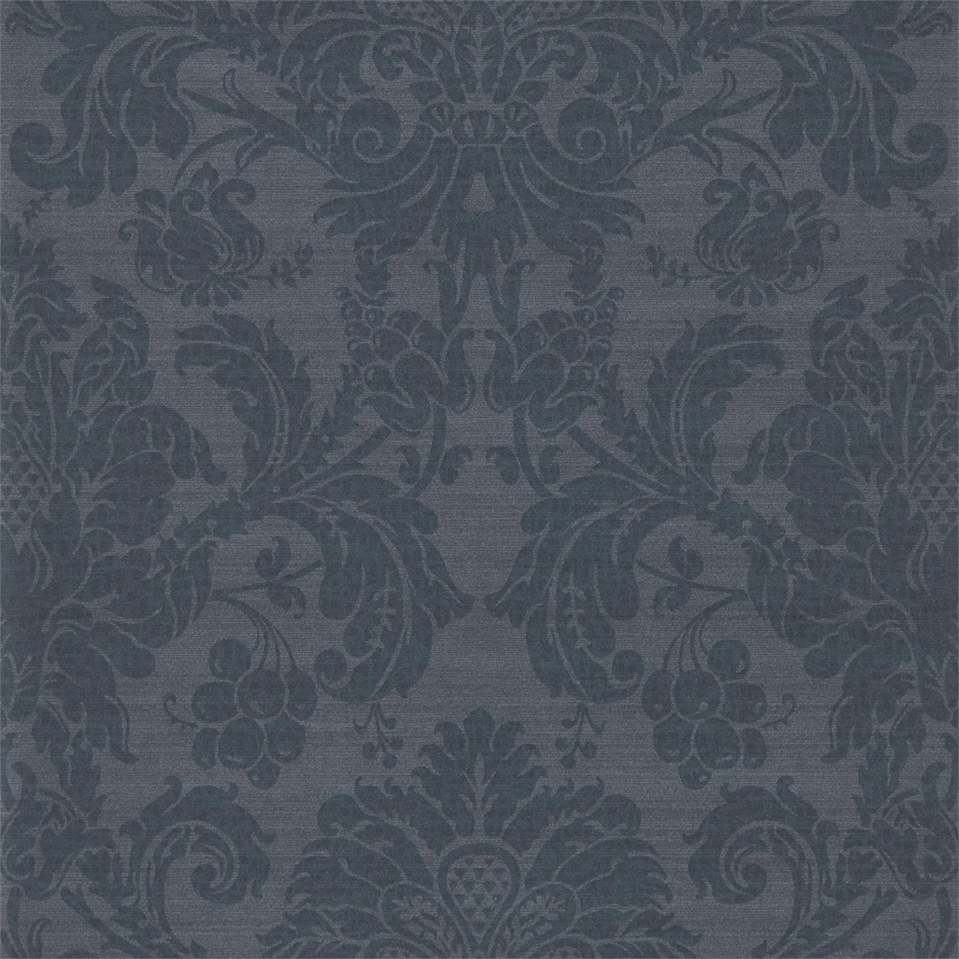 ZOFFANY Crivelli Wallpaper Damasks Como Blue Gravure Printed Wallpaper - ZPAL312683