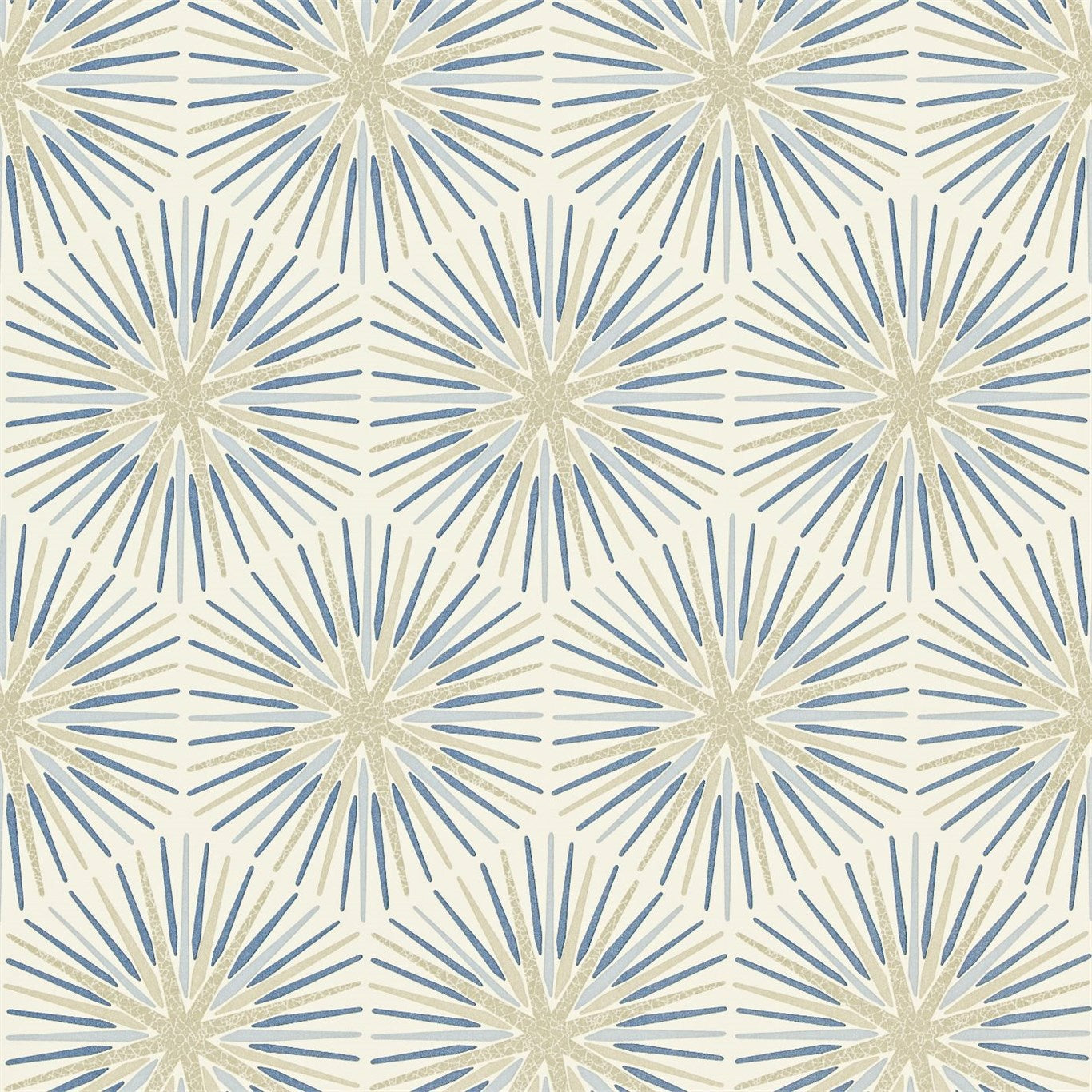 ZOFFANY Spark Wallpaper Geometric Sapphire Gravure Printed Wallpaper - ZQUA310993