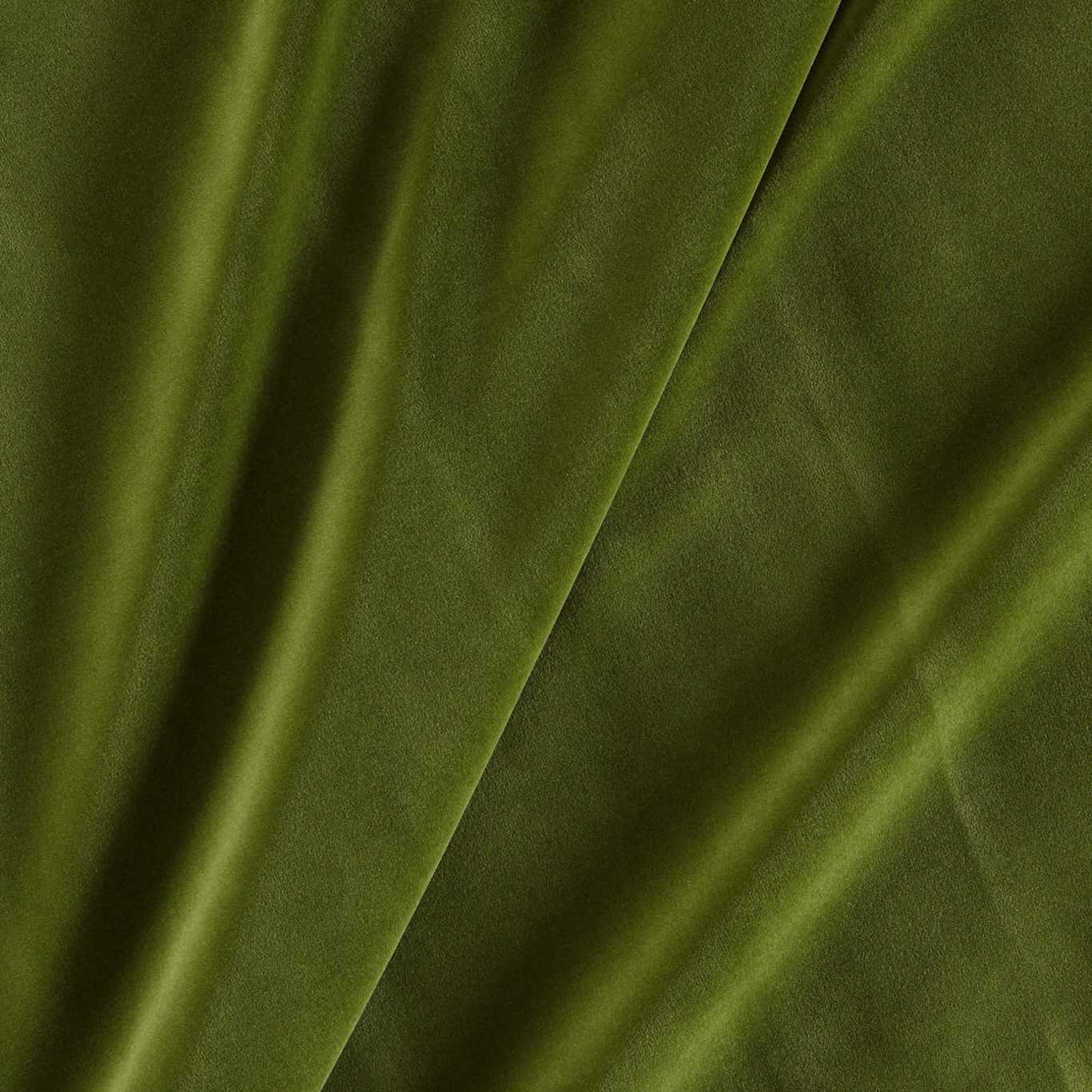 ZOFFANY Zoffany Cotton Velvet Fabric Plains , Textures Evergreen - ZREV333303