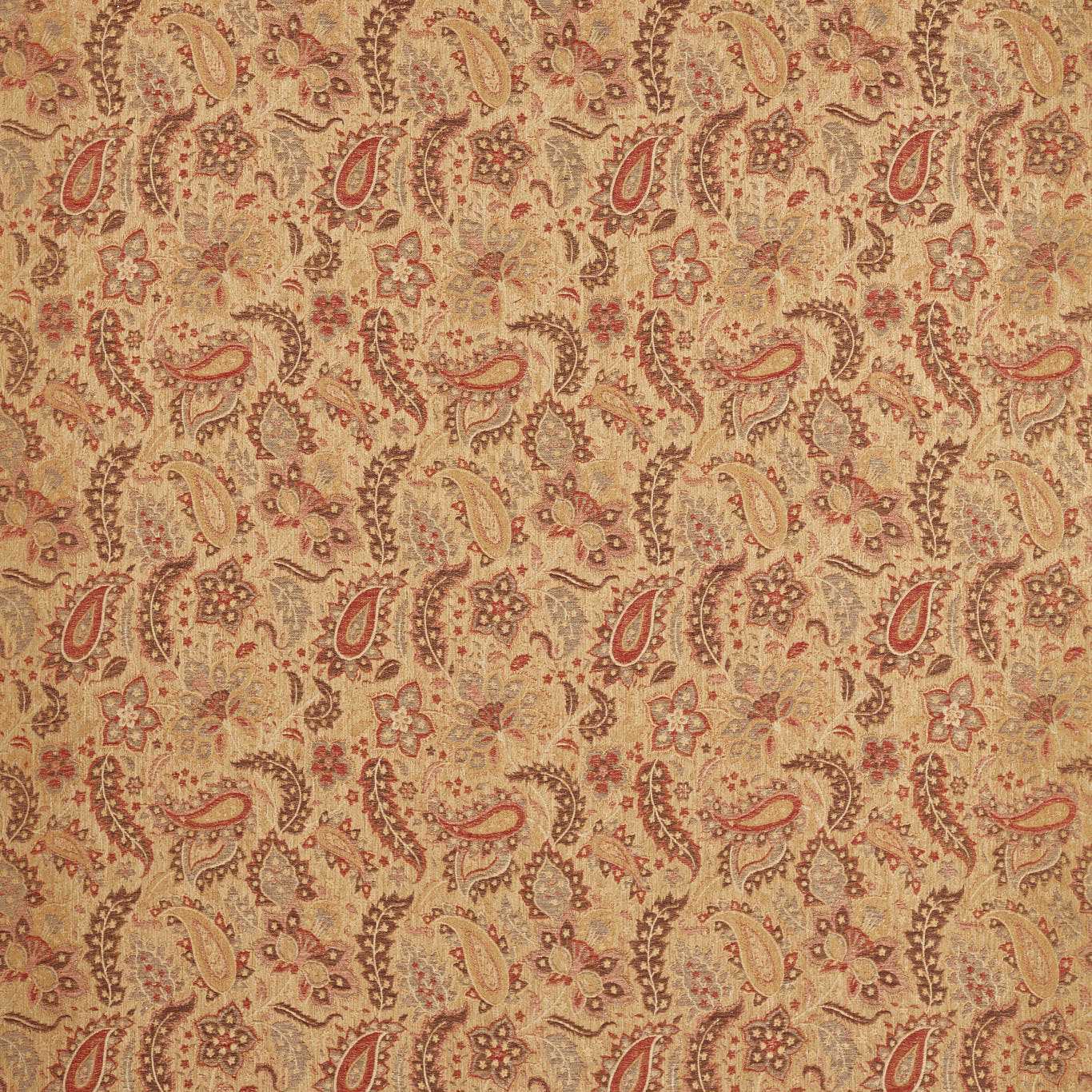 ZOFFANY Caserta Paisley Fabric Abstract , Graphic Antique Gold - ZRTX333538