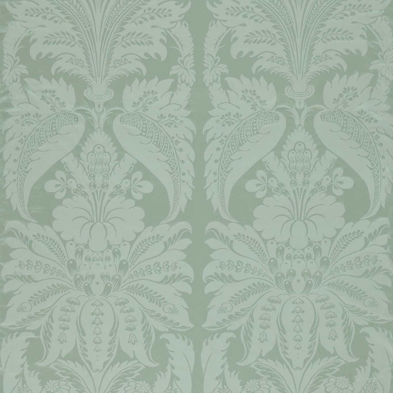 ZOFFANY Clandon Damask Fabric Damask Eau de Nil - ZSUF333380