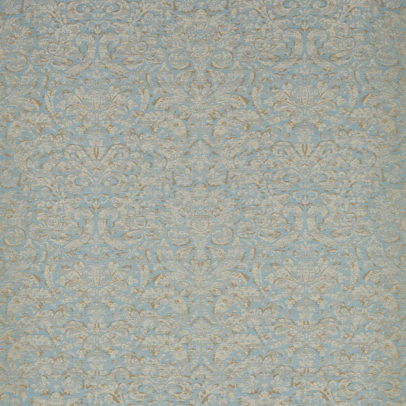 ZOFFANY Knole Damask Fabric Damask Stockholm Blue - ZSUF333392