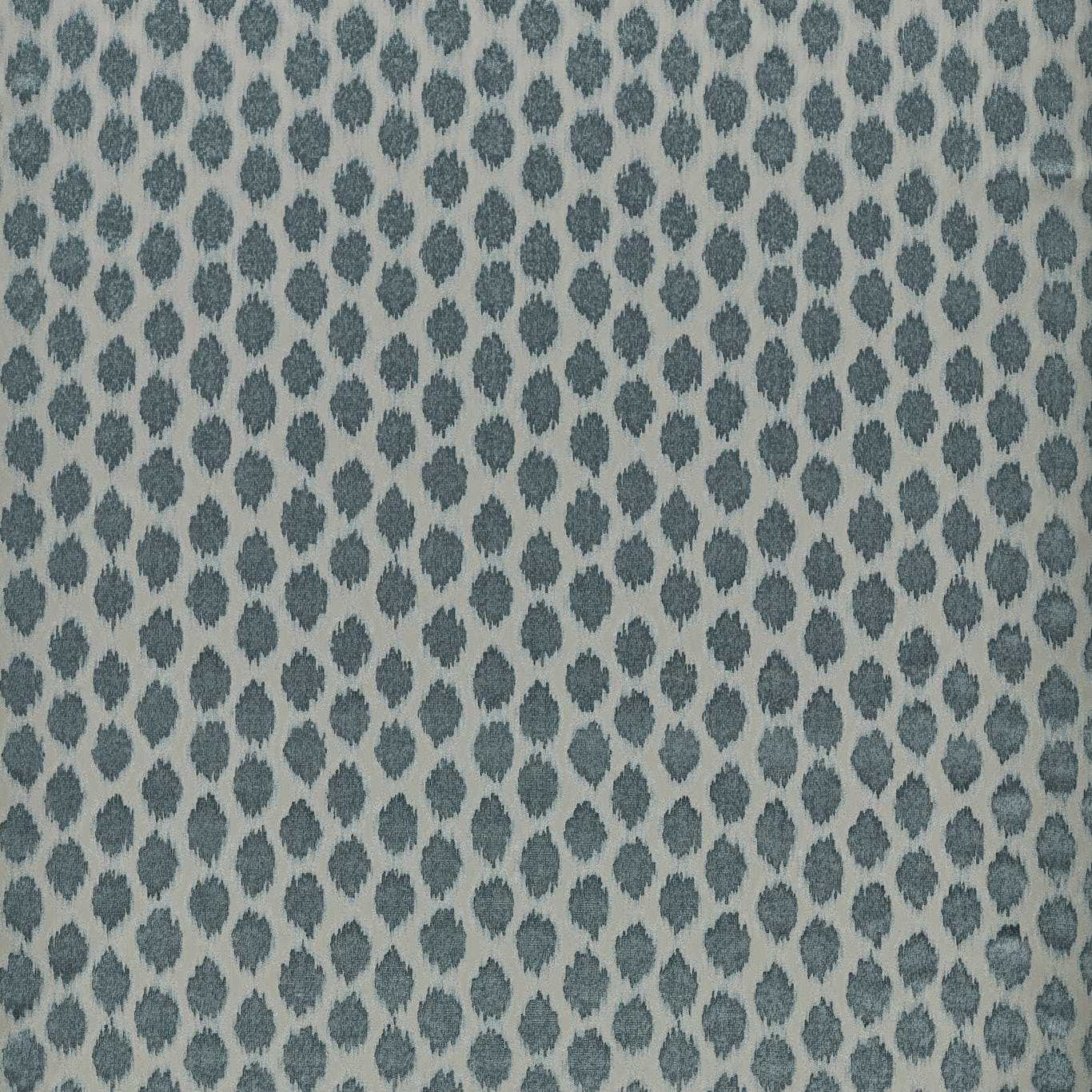 ZOFFANY Ikat Spot Fabric Spots Blue Stone - ZTAC333256