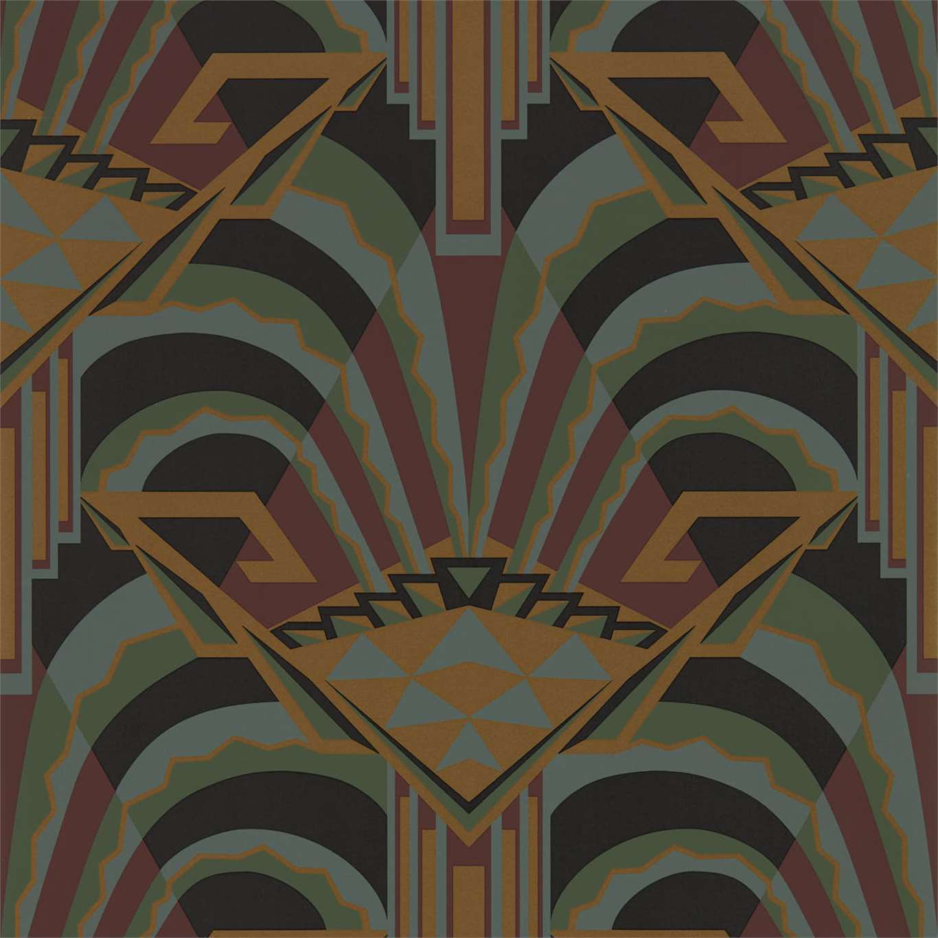 ZOFFANY Conway Wallpaper Geometric Sahara Rotary Wide Width Printed Wallpaper - ZTOT312747