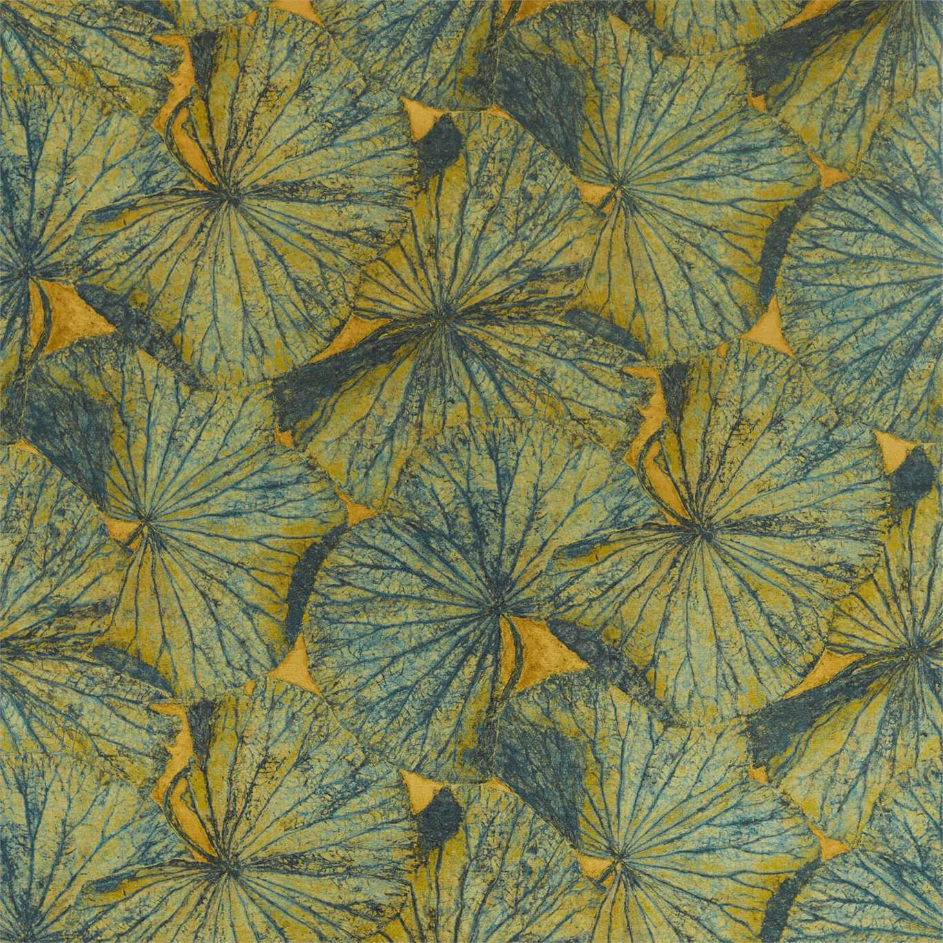 ZOFFANY Taisho Fabric Leaves , Trees Tigers Eye - ZTOT322645