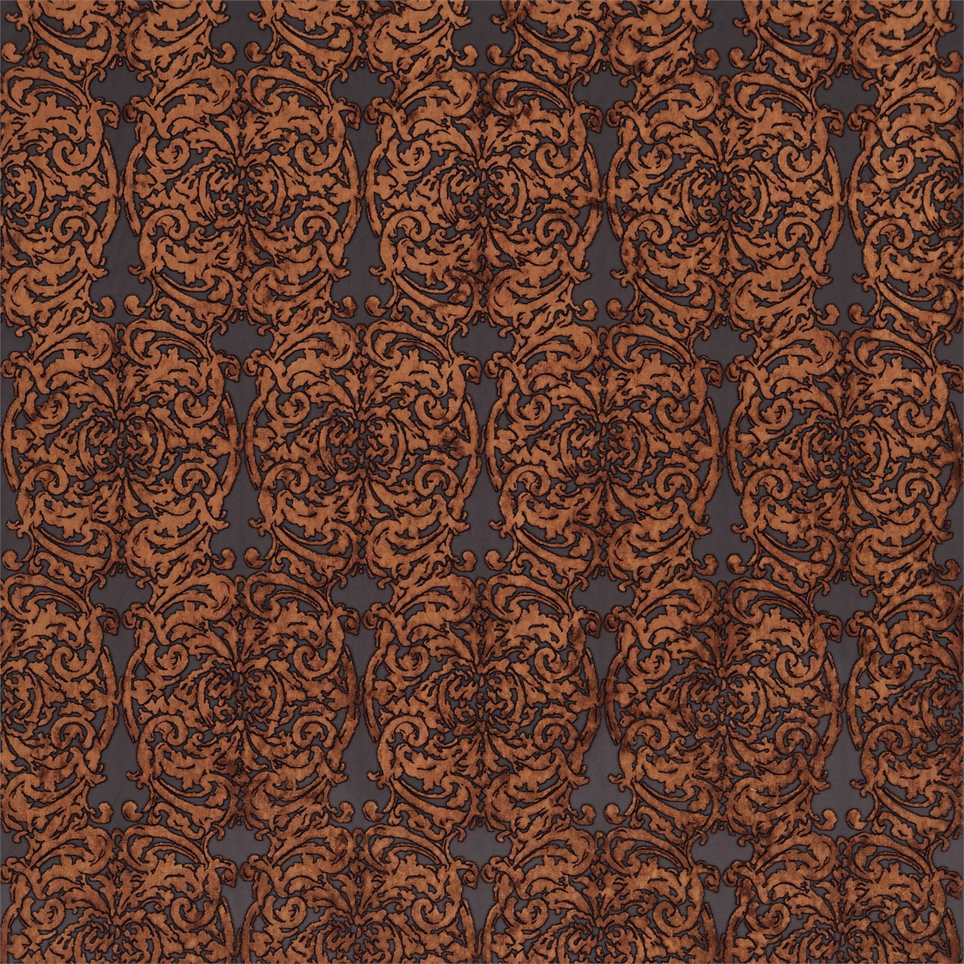 ZOFFANY Tespi Fabric Damasks Fig,Copper - ZTSV332161