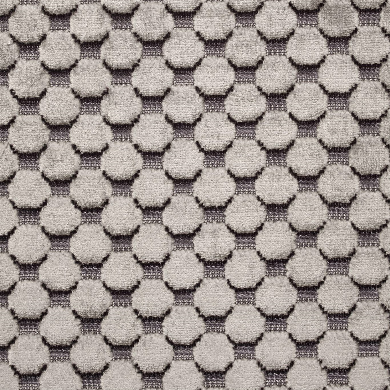 ZOFFANY Tespi Spot Fabric Spots Pewter,Silver - ZTSV332172