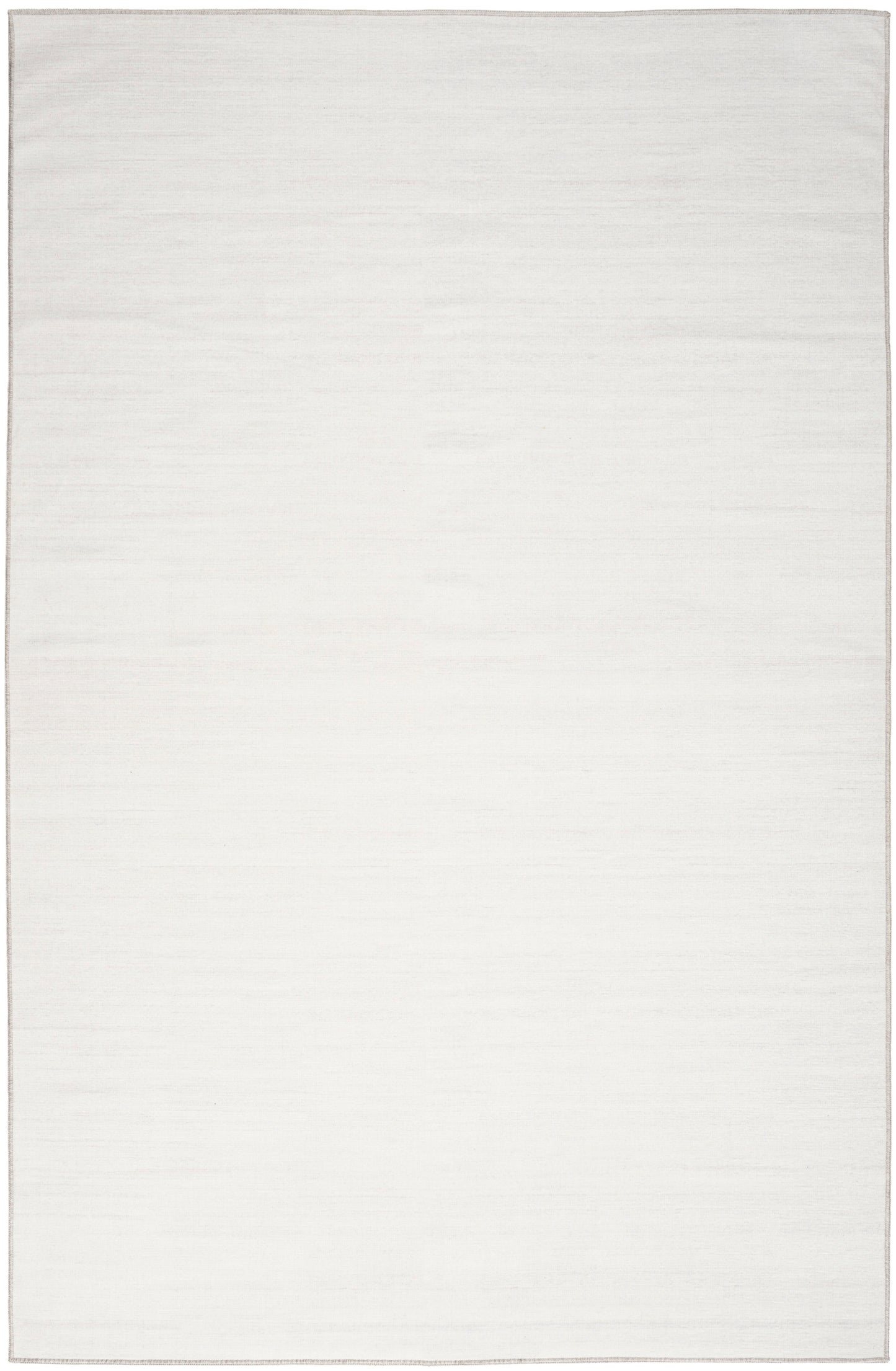 Plain white fabric swatch with subtle weave; rectangular textile sample for crafts or decor.