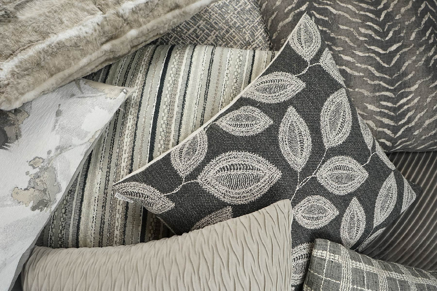 D.V. KAP HOME 24" x 24" Montecito Pillow - Midnight Abstract, Modern - 3557-M-2424