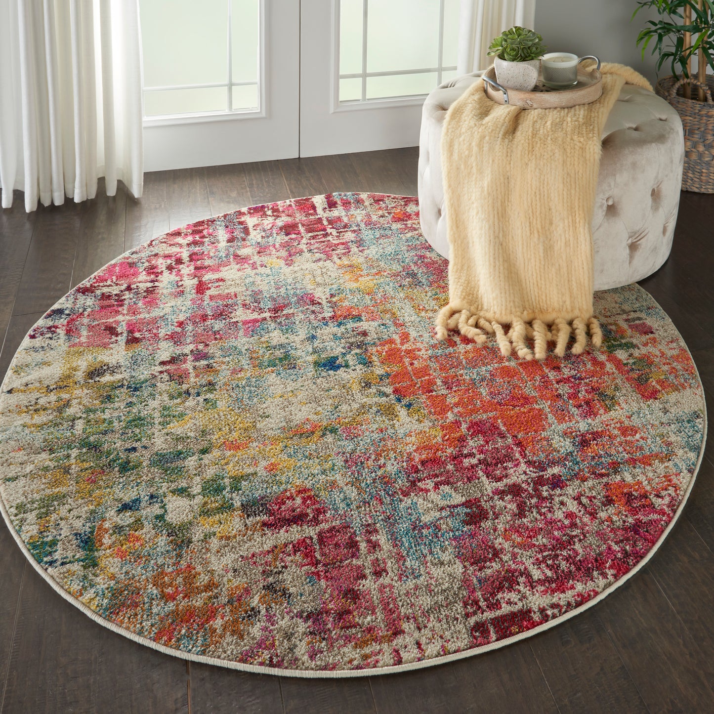 Nourison Rugs Nourison Home Modern & Contemporary 4' X Round - 099446483027