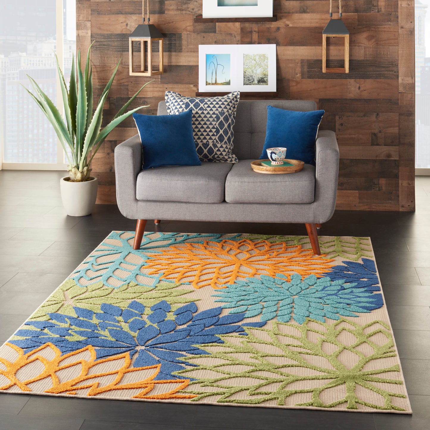 Nourison Rugs Nourison Home Tropical 4' X 6' - 099446242716