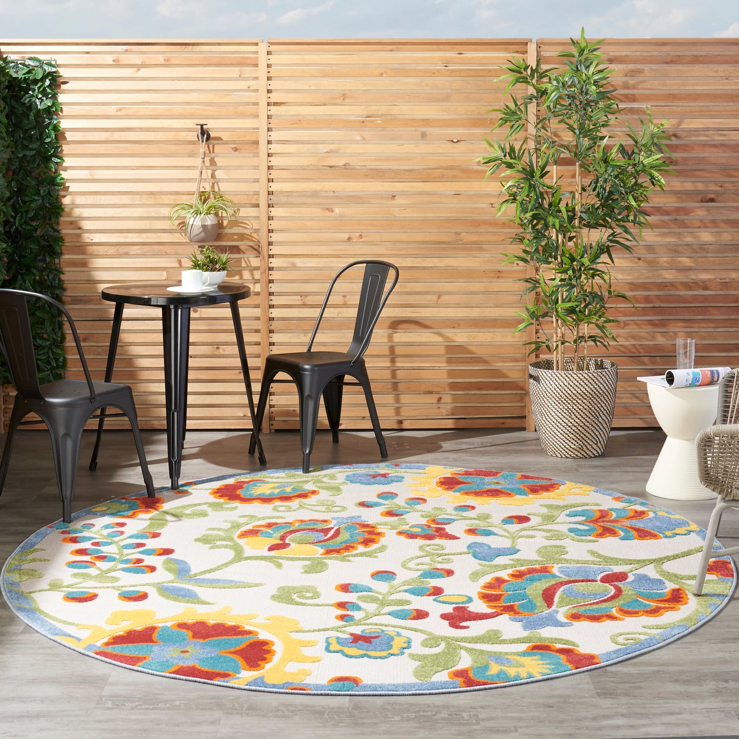 Nourison Rugs Nourison Home Farmhouse 8' X Round - 099446827548