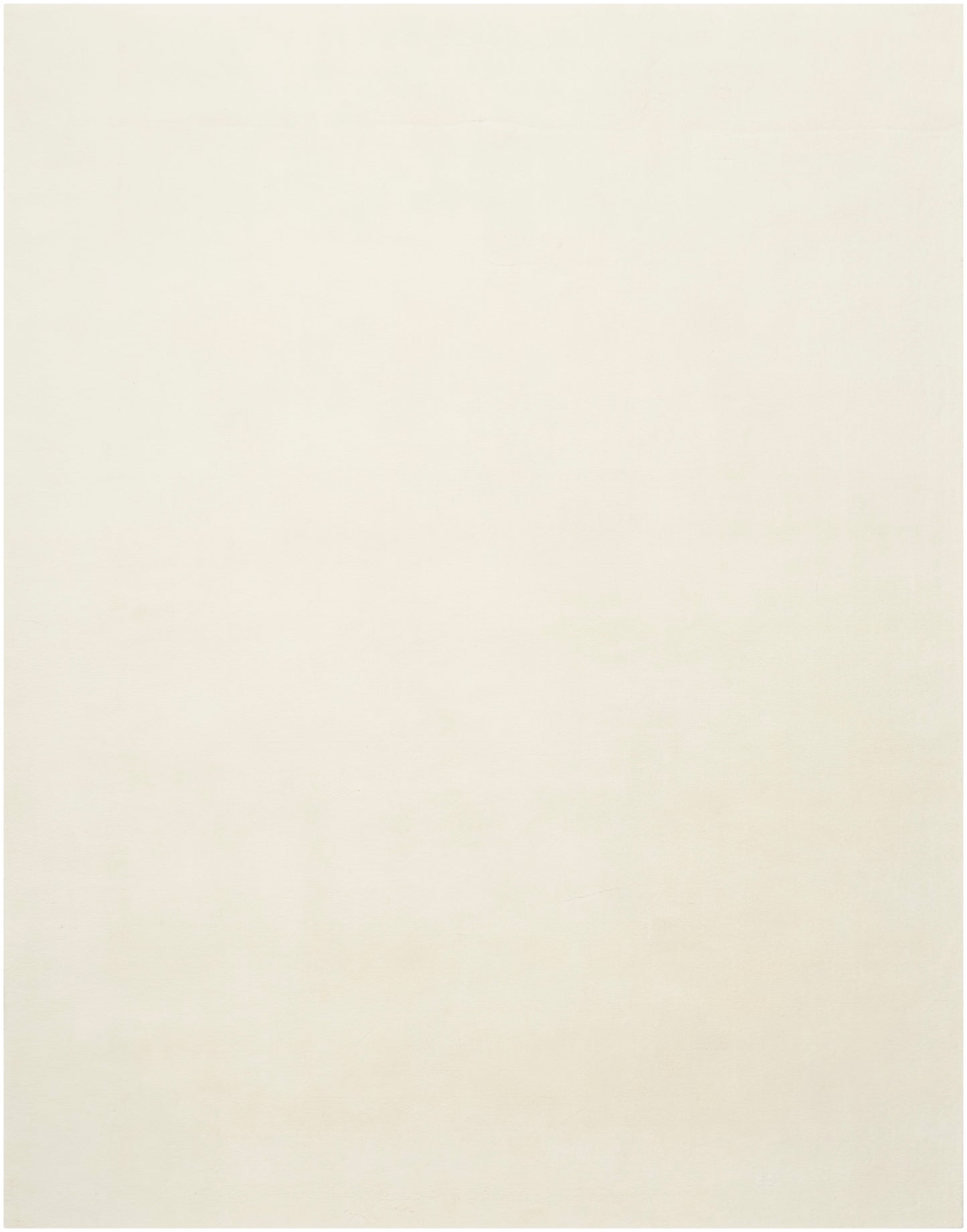 Cream textured area rug with a subtle linen-like surface in a neutral tone, 9' x 12'.