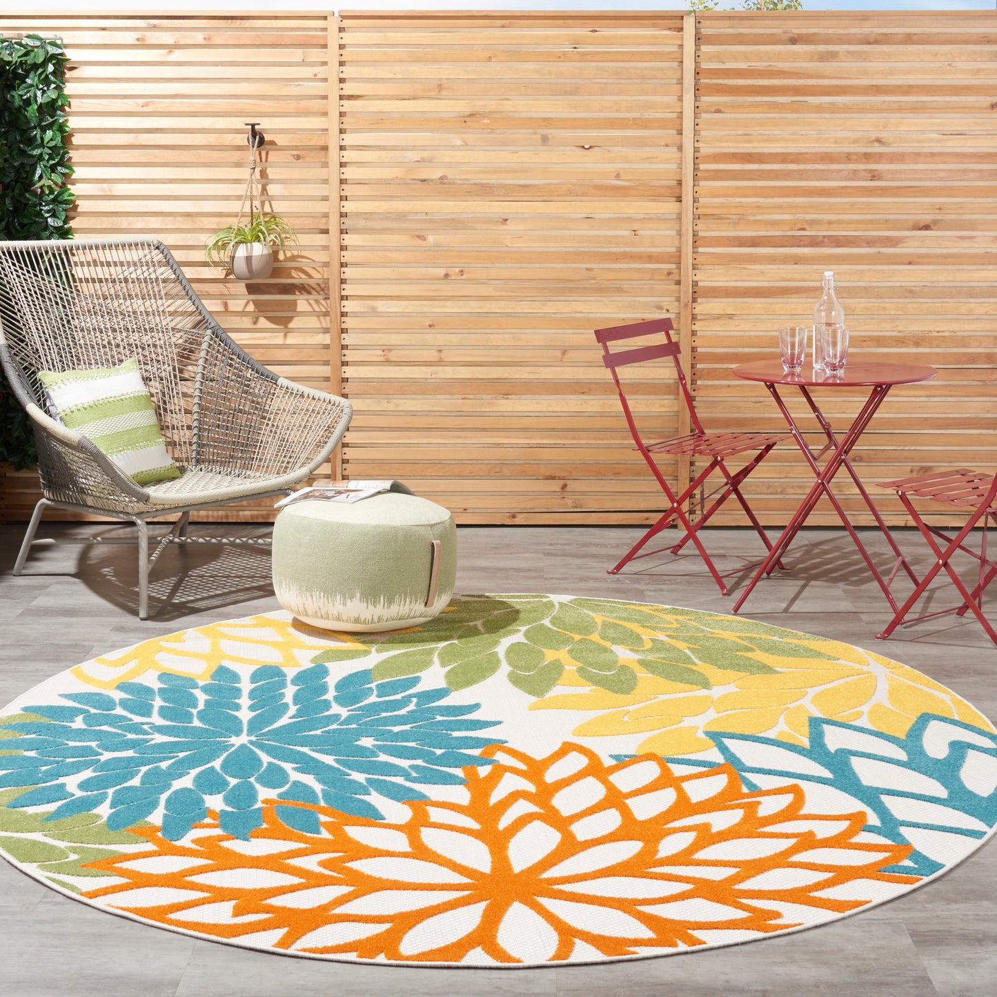 Nourison Rugs Nourison Home Tropical 8' X Round - 099446827159