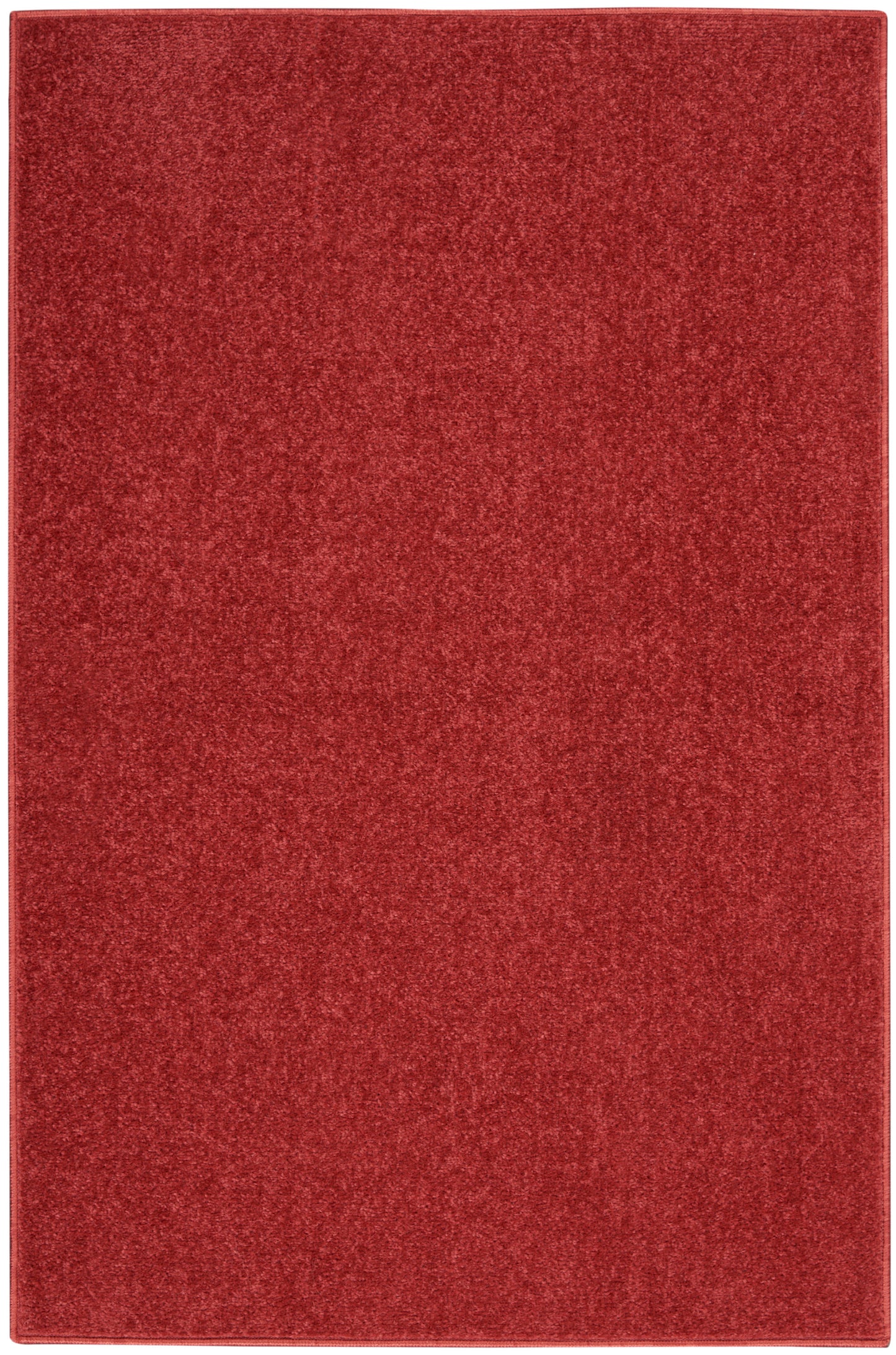 Rectangular red velvet-textured binder cover with stitched edges.