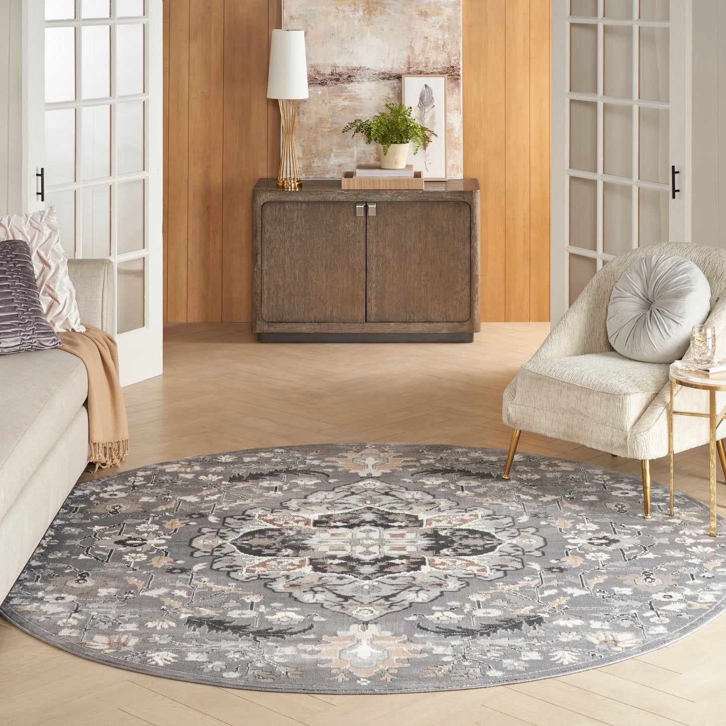 Nourison Rugs Nourison Home Transitional 8' X Round - 099446936073