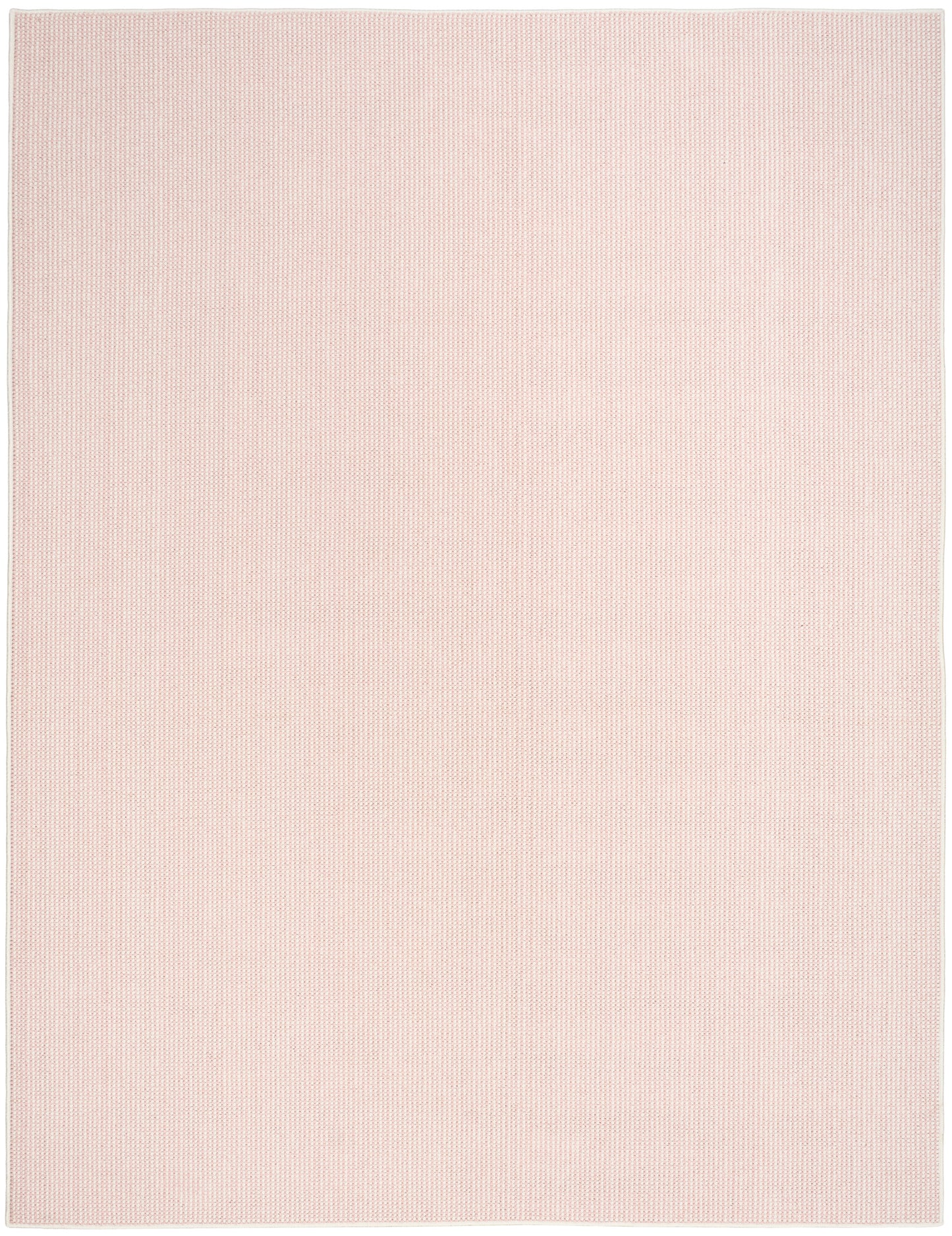 Soft pink rug with a subtle grid texture, rectangular and cozy for living spaces.