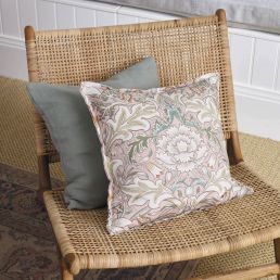 MORRIS & CO Simply Severn Fabric Contemporary, Floral Cochineal,Willow - MSIM226904