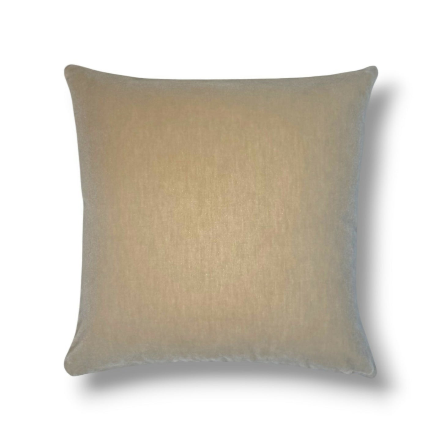 19" Neutral Velvet Pillow Cover