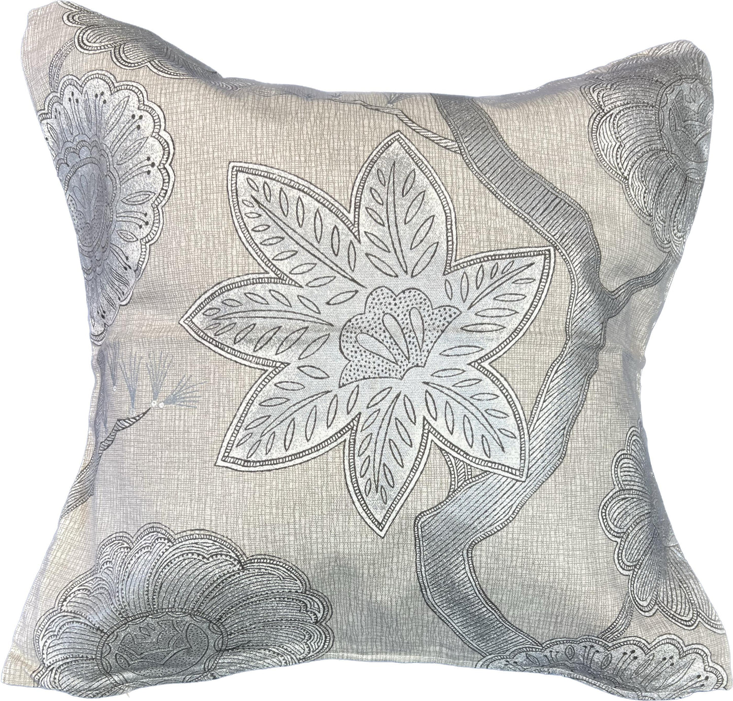 18"x18" Floral Print Pillow Cover