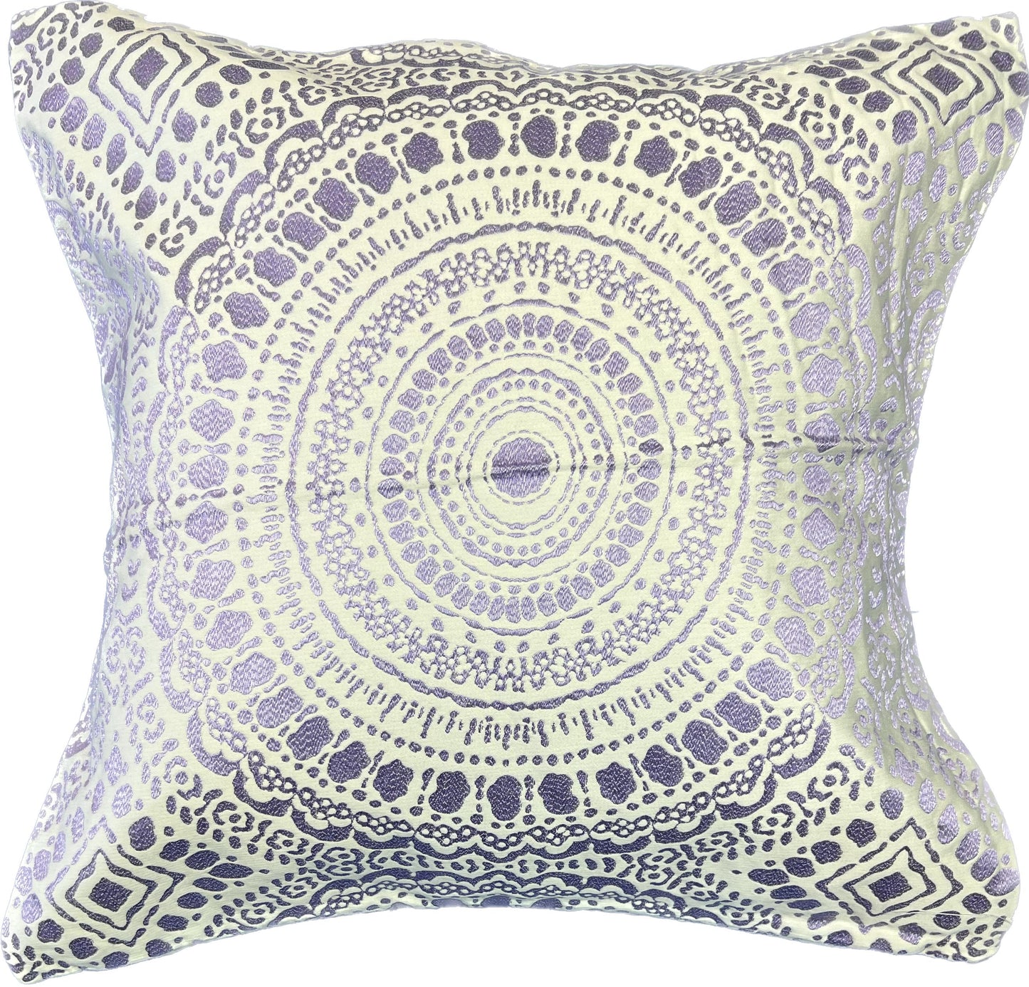 18"x18" Motif Duralee 15655 Lavander Pattern Pillow Cover