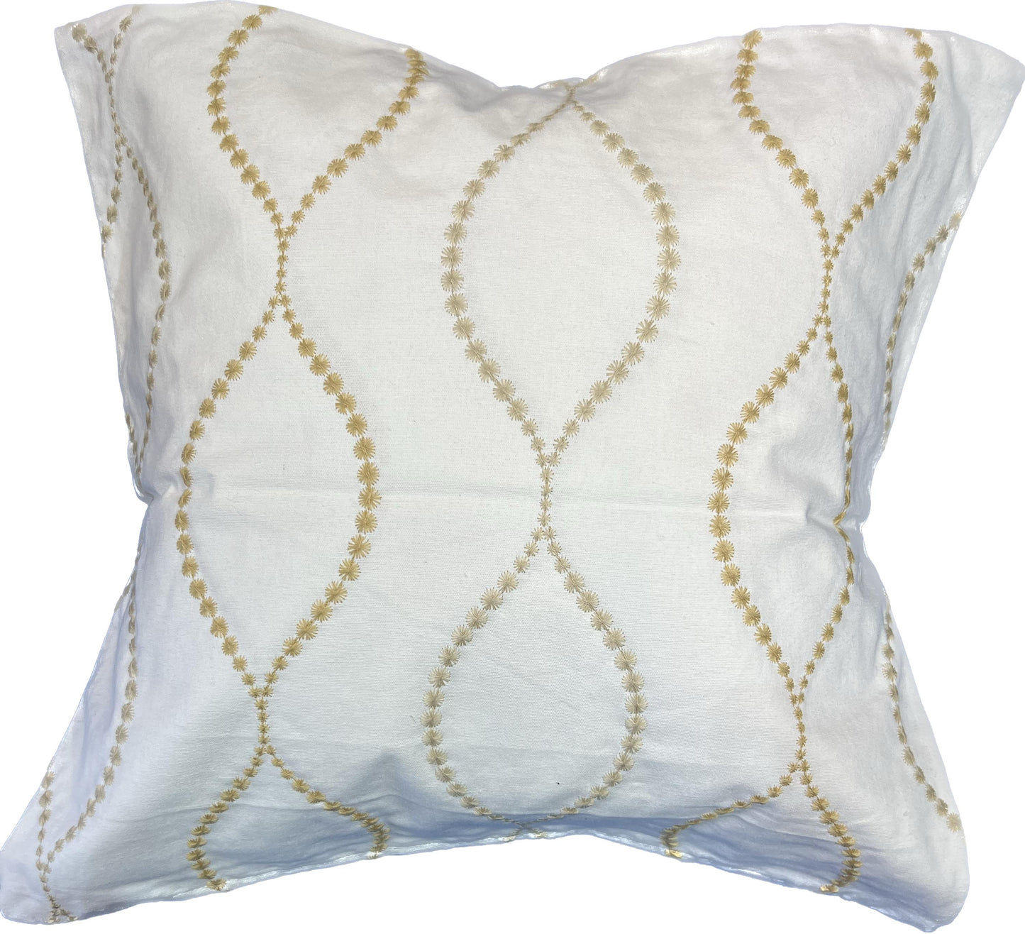 18"x18" Swirly Flowers Pillow Cover