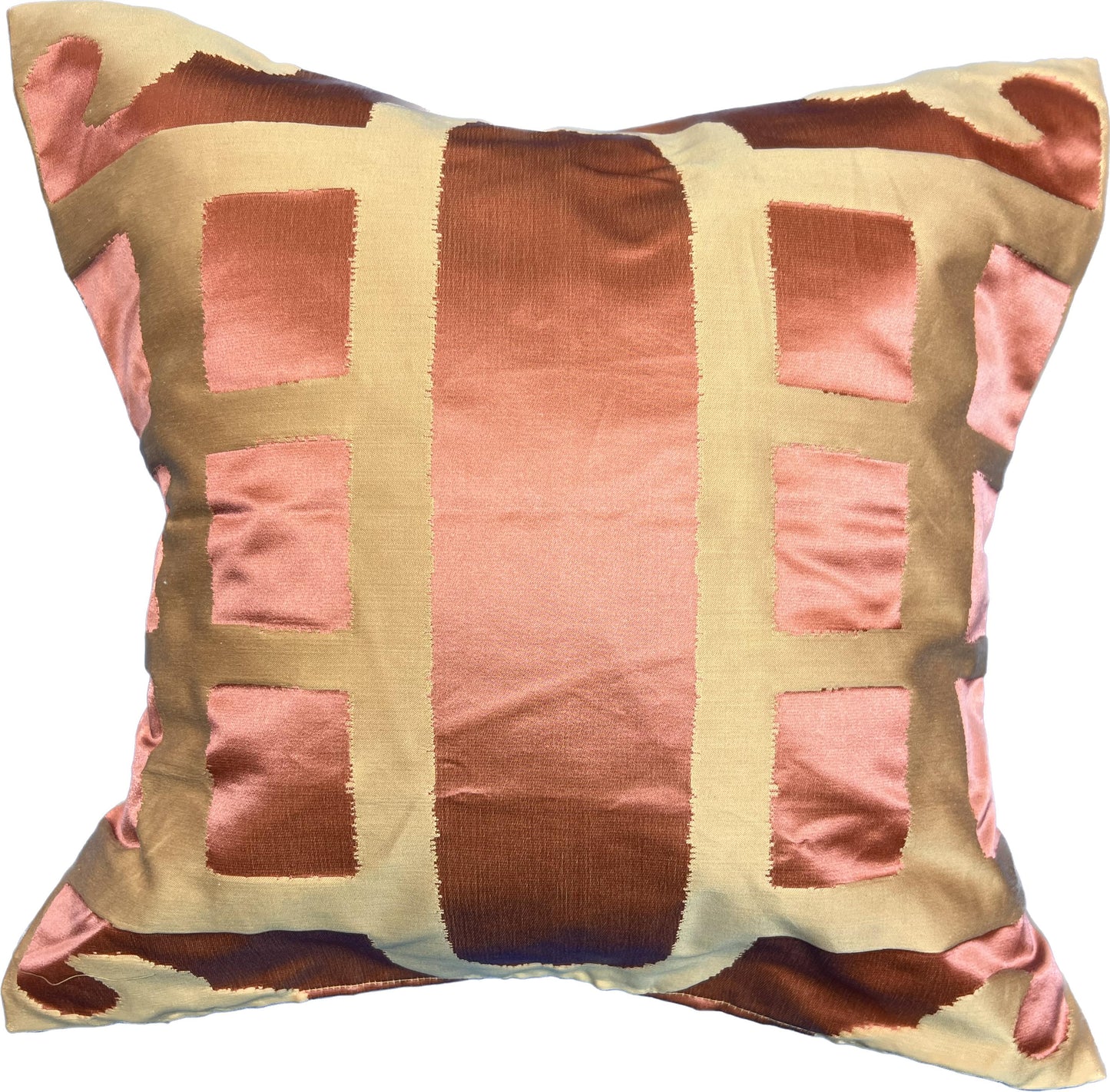 18"x18" Silk Geometric Pillow Cover