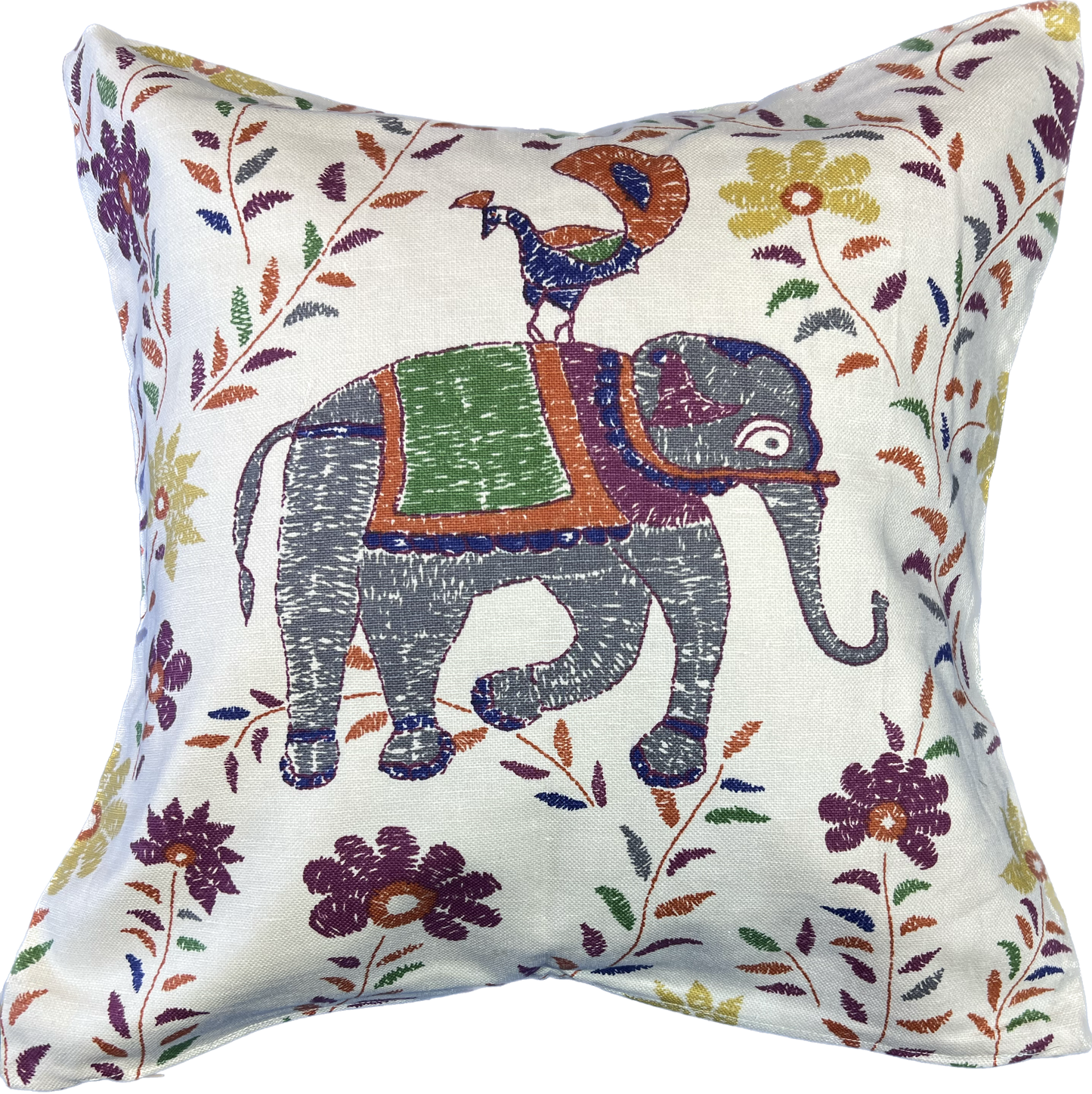 18"x18" Elephant Pillow Cover