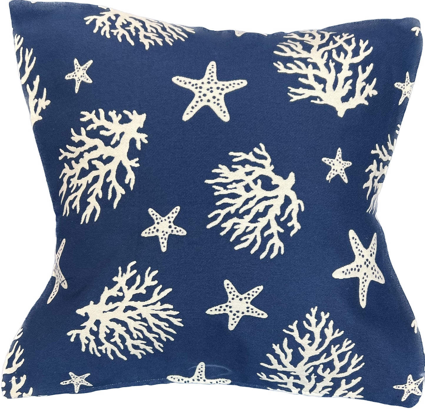 18"x18" Sea Shells Pillow Cover (RM Coco: Waikiki - Navy)