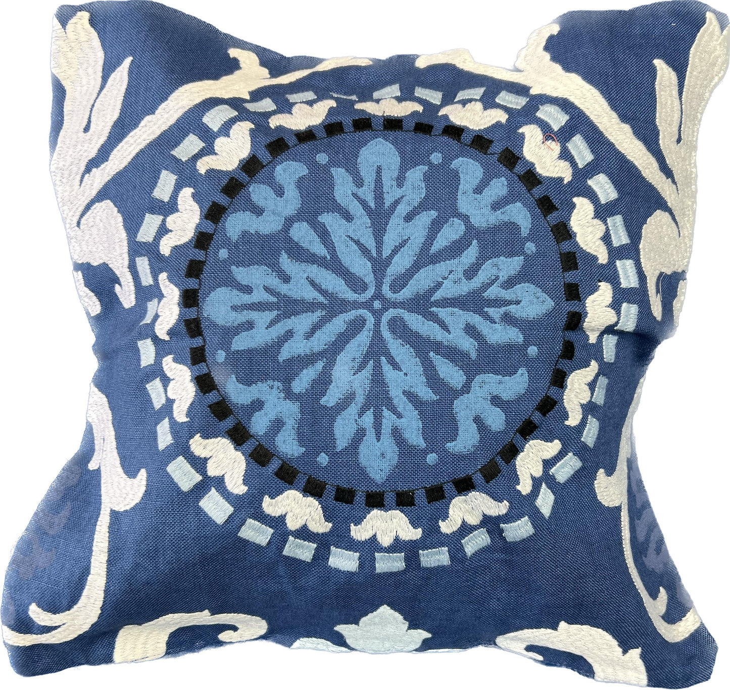 16"x16" Blue Motif Pillow Cover