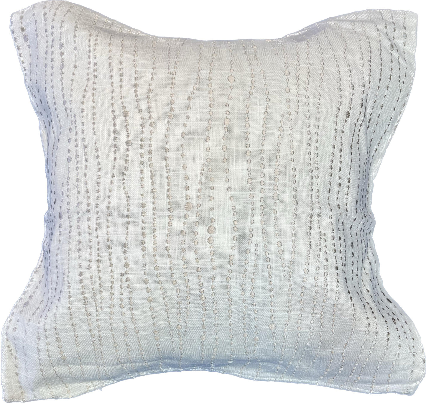 18"x18" Denali Embroidery Pillow Cover (Kravet - Candice Olson: 4192-16 Shell)