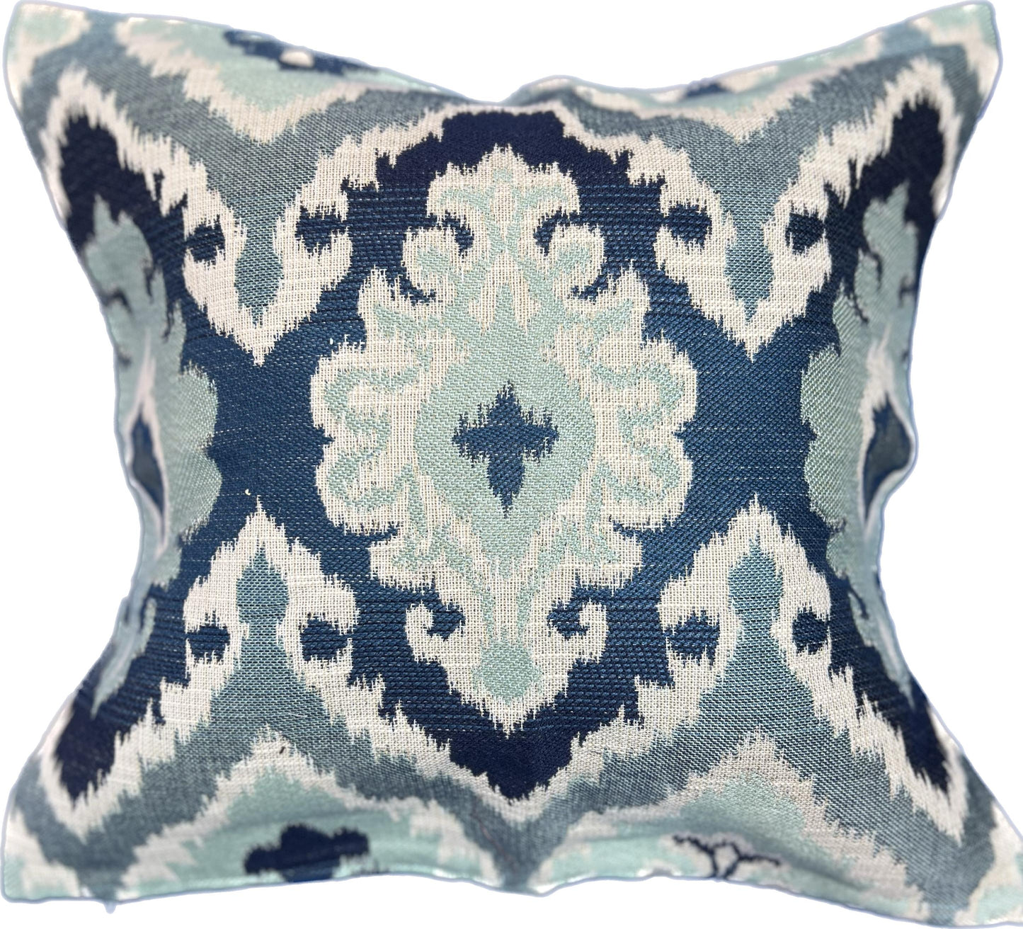 17"x17" Blue Motif Pillow Cover