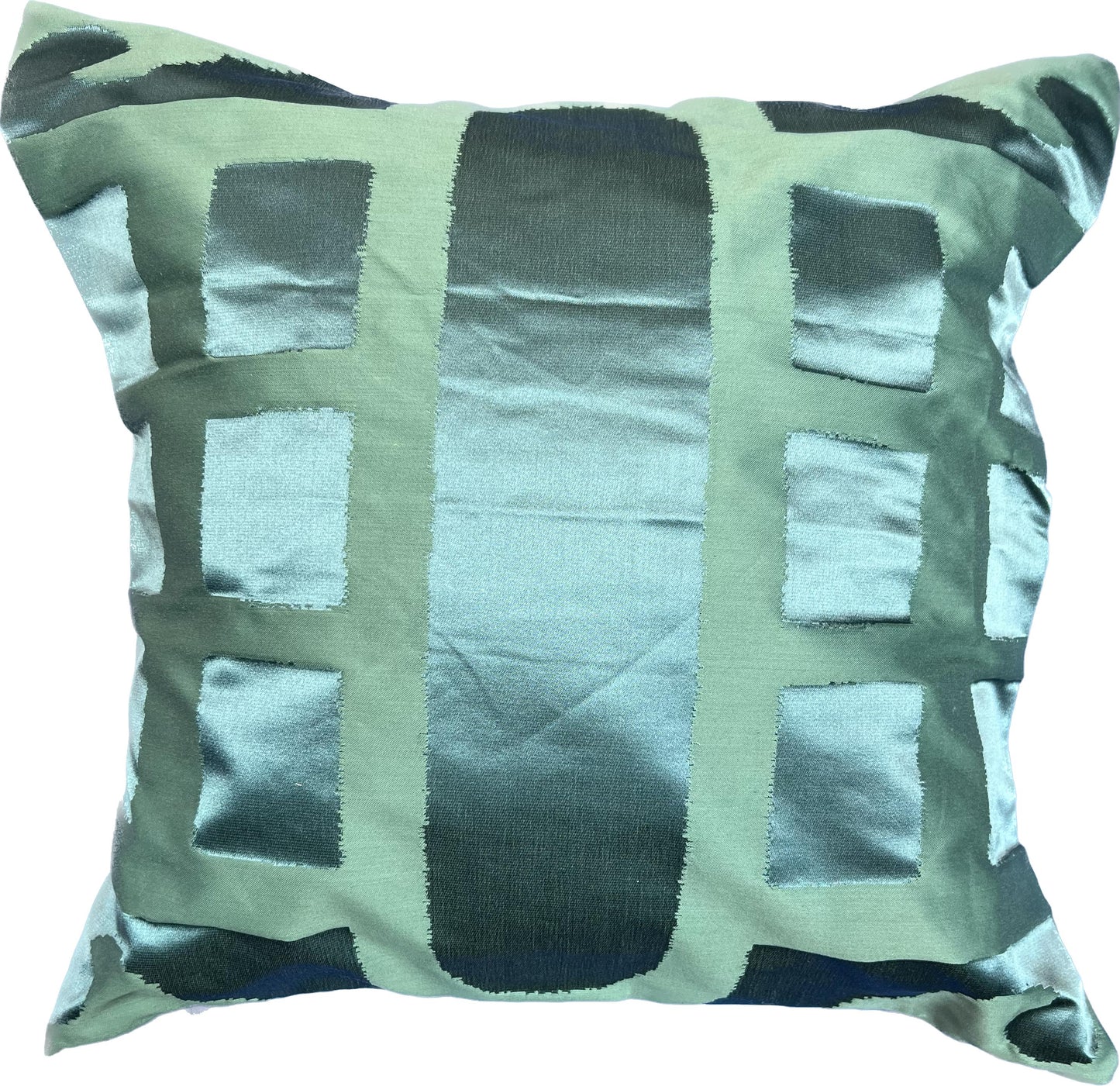 18"x18" Silk Geometric Pillow Cover