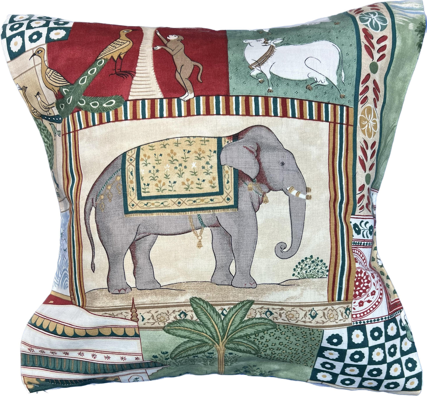 NicholasJohn Inc 20"x20" Pillow Cover (Jane Churchill: JW10F Indian Summer)