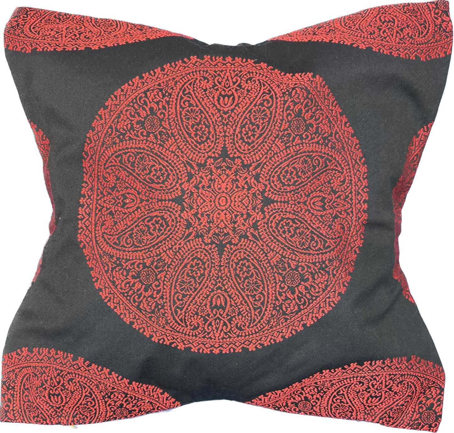 NicholasJohn Inc 20"x20" Medallion Embroidery Pillow Cover