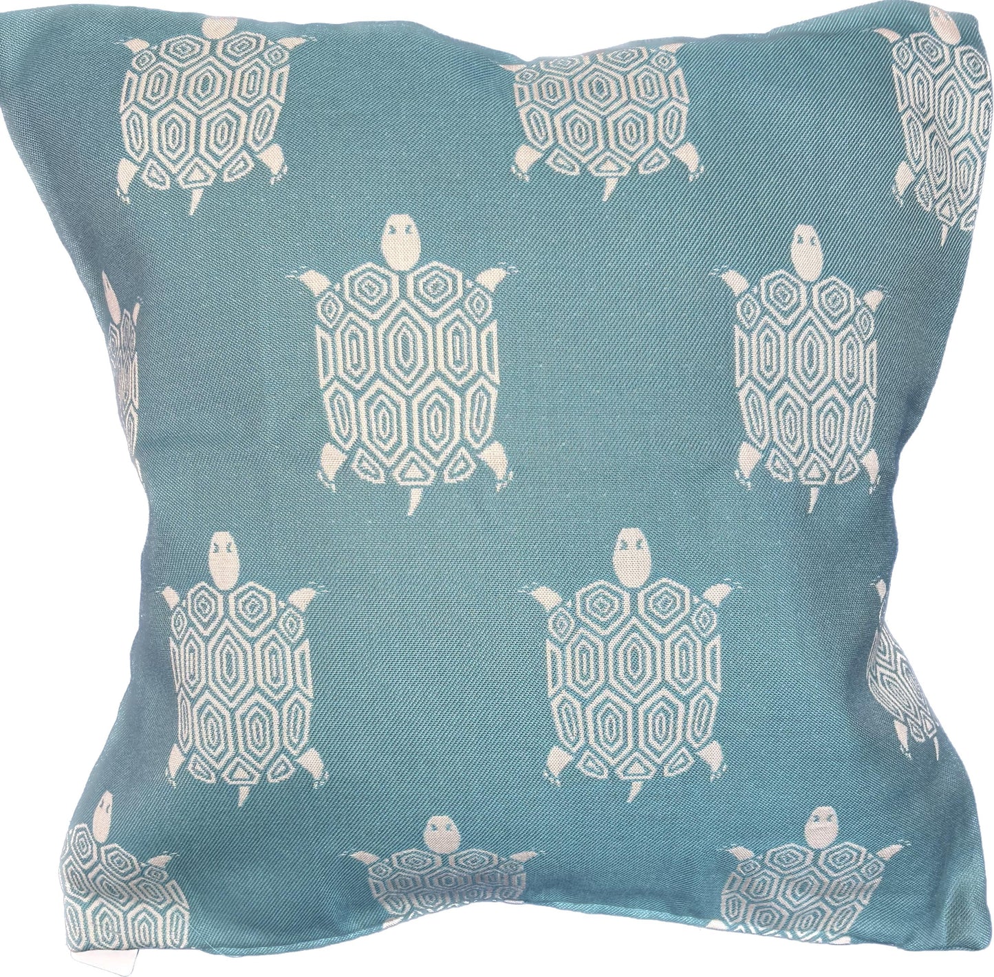 NicholasJohn Inc 20"x20" Turtle Pillow Cover (Thibaut - Sunbrella: W80047 Turtle Bay - Spa Blue)
