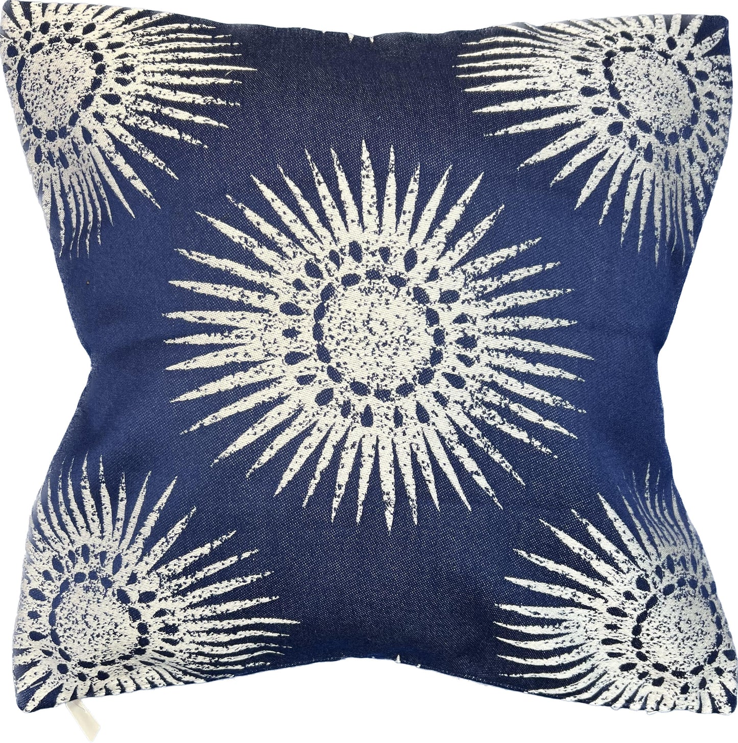 NicholasJohn Inc 20"x20" Solstice Pillow Cover (Thibaut - Sunbrella: W80781 Bahia Woven - Navy)