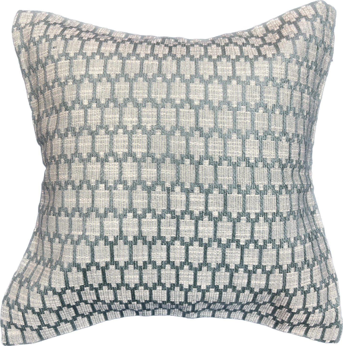 18"x18" Grey Embroidered Pillow Cover