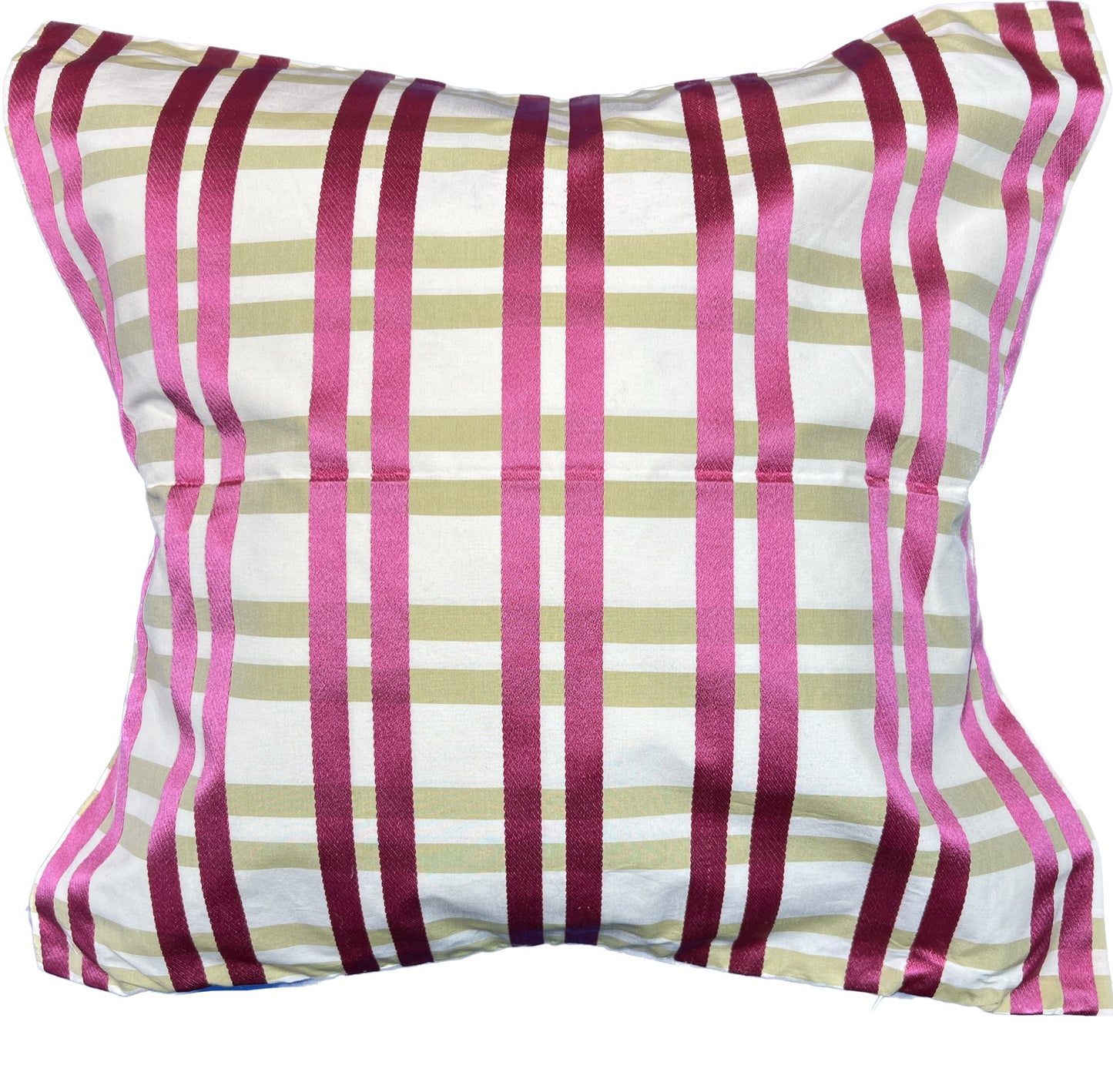 NicholasJohn Inc 20"x20" Plaid Pillow Cover