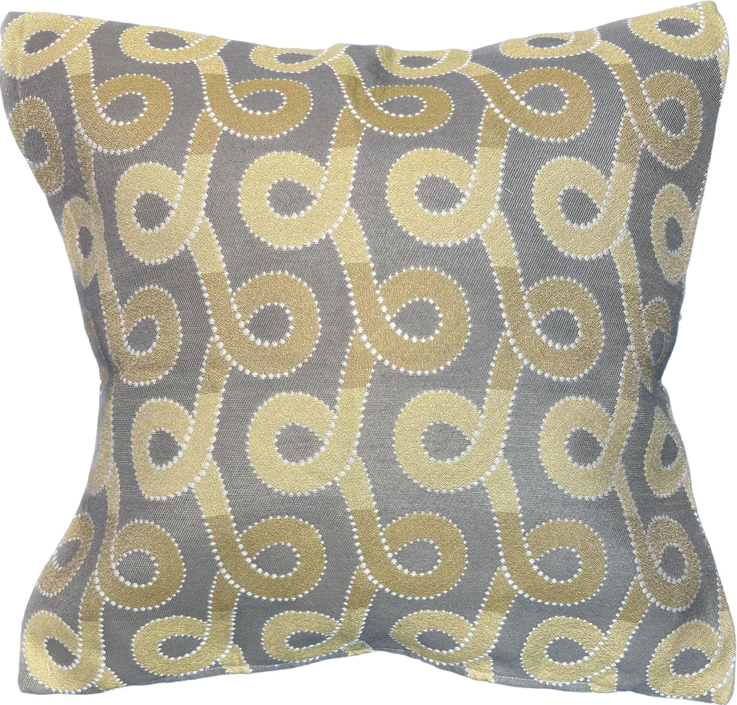NicholasJohn Inc 20"x20" Swirls Pillow Cover