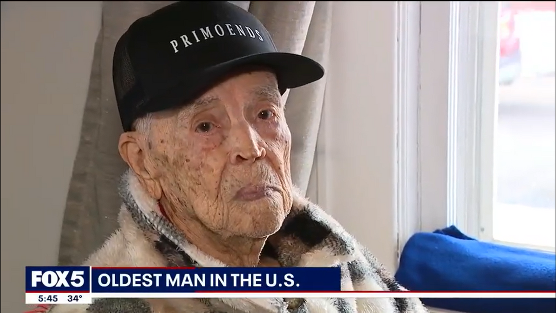 Luis Cano, Oldest man in the United States 111 years old. Sponsored by Primoends.com