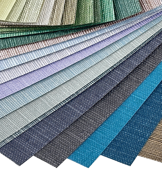 Eco-friendly grasscloth and vinyl wallcoverings by NicholasJohn Inc. at Primoends