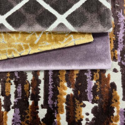 Curated selection of JF Fabrics showcasing various textures and patterns. Primoends. Home Decor to Go