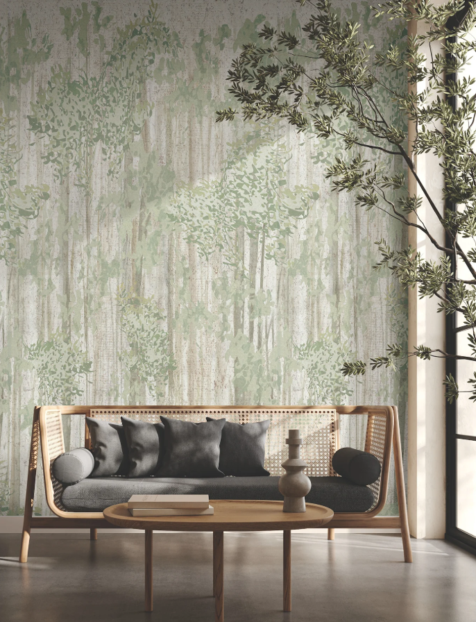 Curated selection of Woodnote Wallpaper showcasing various textures and patterns. Primoends. Home Decor to Go