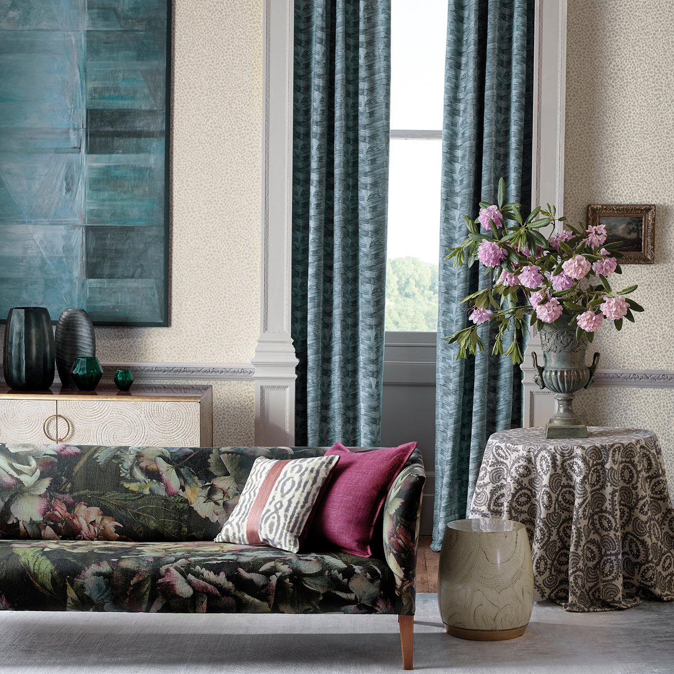 Curated selection of Zoffany Fabrics showcasing various textures and patterns. Primoends. Home Decor to Go
