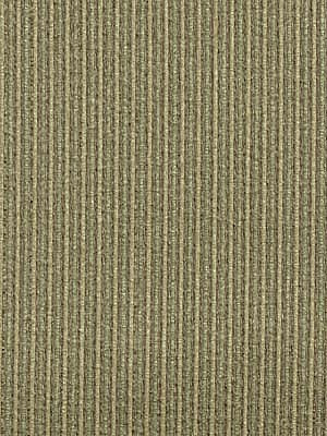Olive-green ribbed, woven upholstery fabric with thin vertical stripes.