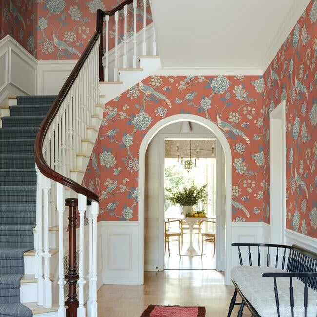 York Wallcoverings Black and White, III Fanciful Orange Wallpaper  Animals Oranges  Wallpaper - AF1902