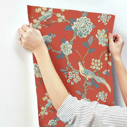 York Wallcoverings Black and White, III Fanciful Orange Wallpaper  Animals Oranges  Wallpaper - AF1902