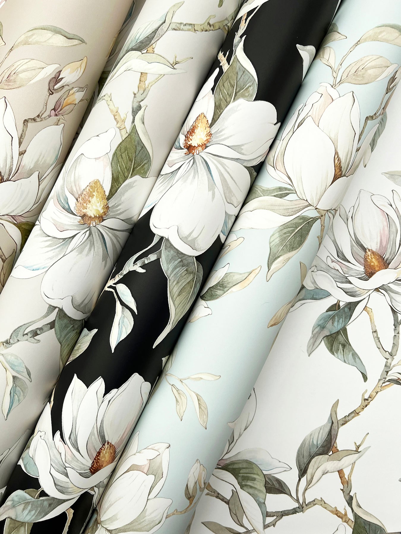York Wallcoverings Candice Olson Decadence II Garden Jewels Spa Wallpaper Traditional Florals Blues   - DF3315