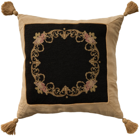 NOURISON HOME   20" x 20" Mina Victory Vintage Black    - 798019091484